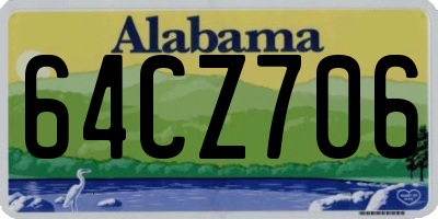 AL license plate 64CZ706