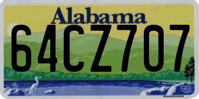 AL license plate 64CZ707
