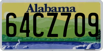 AL license plate 64CZ709