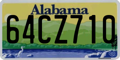 AL license plate 64CZ710