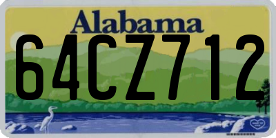 AL license plate 64CZ712