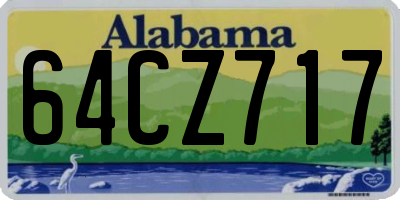 AL license plate 64CZ717