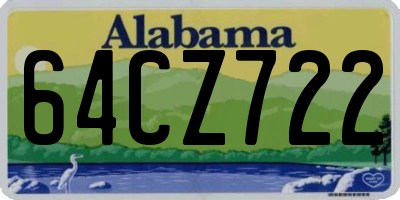 AL license plate 64CZ722
