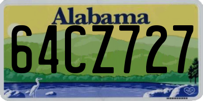 AL license plate 64CZ727