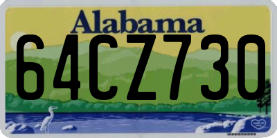 AL license plate 64CZ730