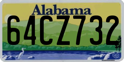 AL license plate 64CZ732