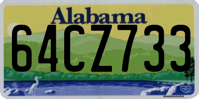 AL license plate 64CZ733