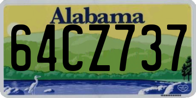 AL license plate 64CZ737