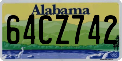 AL license plate 64CZ742
