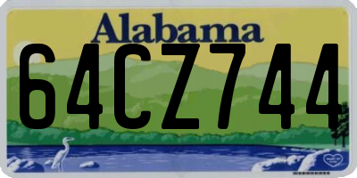 AL license plate 64CZ744