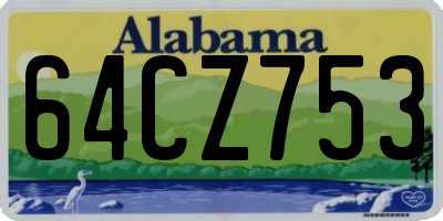 AL license plate 64CZ753