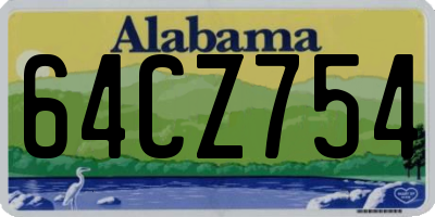 AL license plate 64CZ754