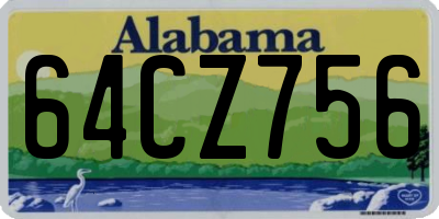 AL license plate 64CZ756