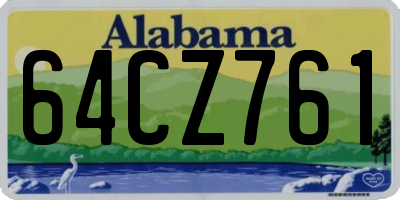 AL license plate 64CZ761