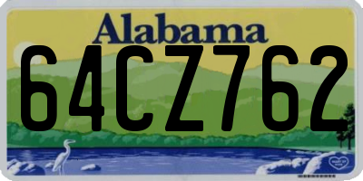 AL license plate 64CZ762