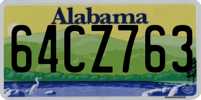 AL license plate 64CZ763