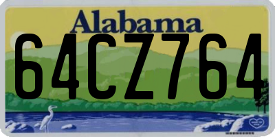 AL license plate 64CZ764