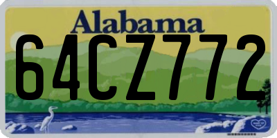 AL license plate 64CZ772