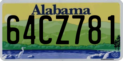 AL license plate 64CZ781