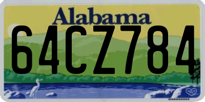 AL license plate 64CZ784