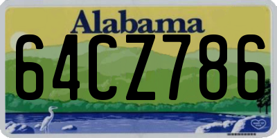 AL license plate 64CZ786