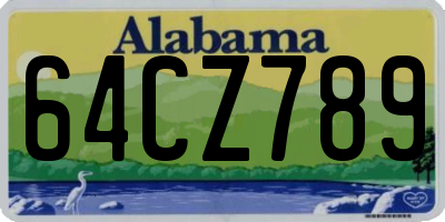 AL license plate 64CZ789