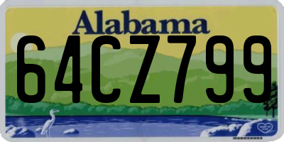 AL license plate 64CZ799