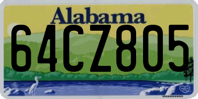 AL license plate 64CZ805