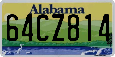 AL license plate 64CZ814