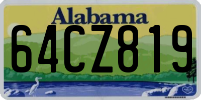 AL license plate 64CZ819
