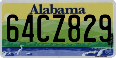 AL license plate 64CZ829