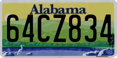 AL license plate 64CZ834