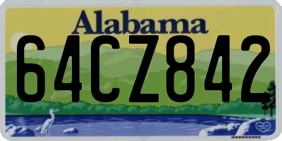 AL license plate 64CZ842