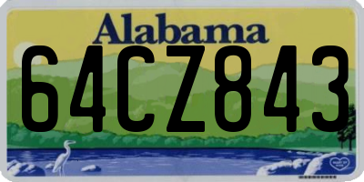 AL license plate 64CZ843