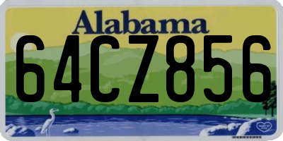 AL license plate 64CZ856