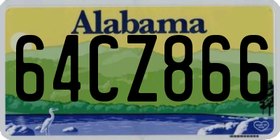 AL license plate 64CZ866