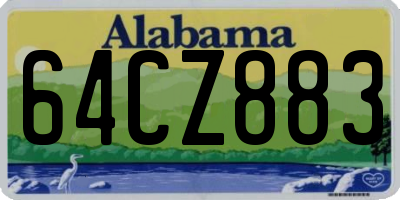AL license plate 64CZ883