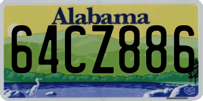 AL license plate 64CZ886