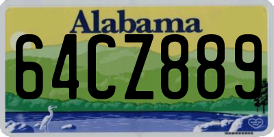 AL license plate 64CZ889