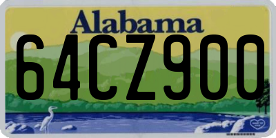 AL license plate 64CZ900
