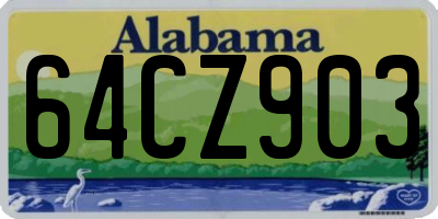 AL license plate 64CZ903