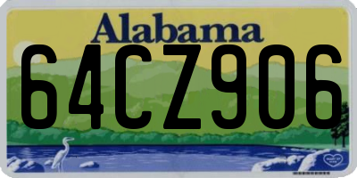 AL license plate 64CZ906