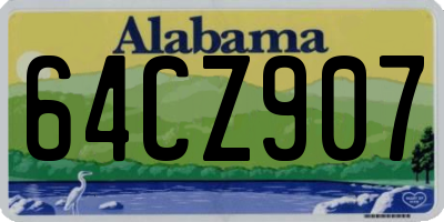 AL license plate 64CZ907