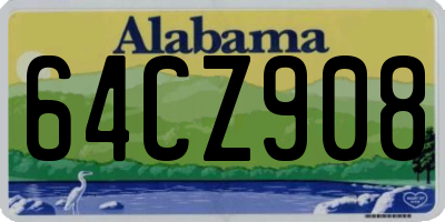 AL license plate 64CZ908