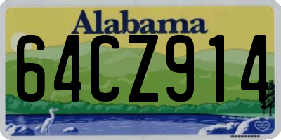 AL license plate 64CZ914