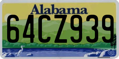 AL license plate 64CZ939