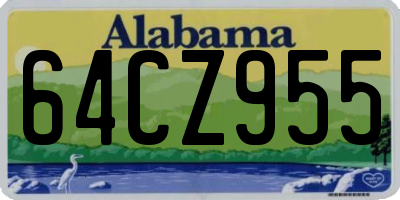 AL license plate 64CZ955