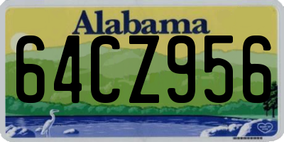 AL license plate 64CZ956