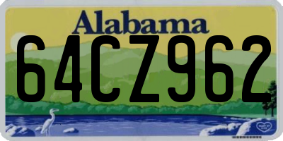 AL license plate 64CZ962