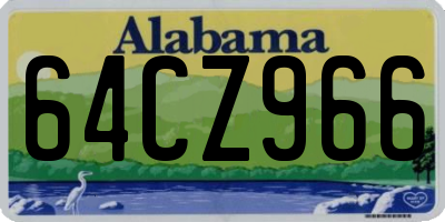 AL license plate 64CZ966